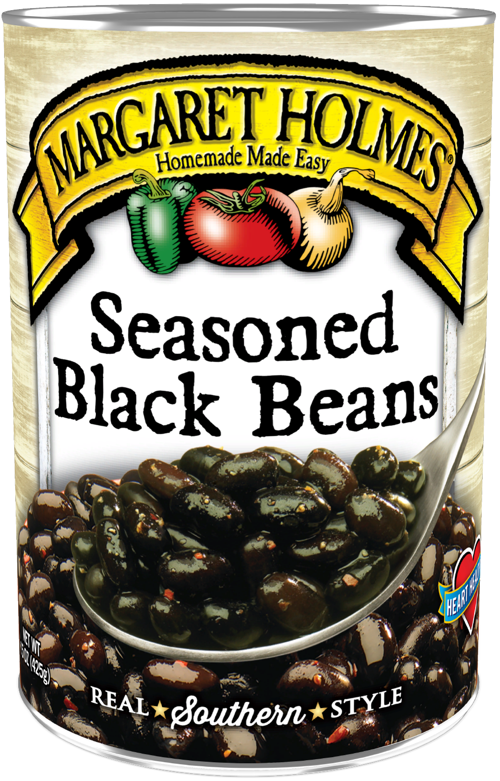 11693L_MH Seas Blackbeans_TL-F-website Can of Margaret Holmes Seasoned Black Beans