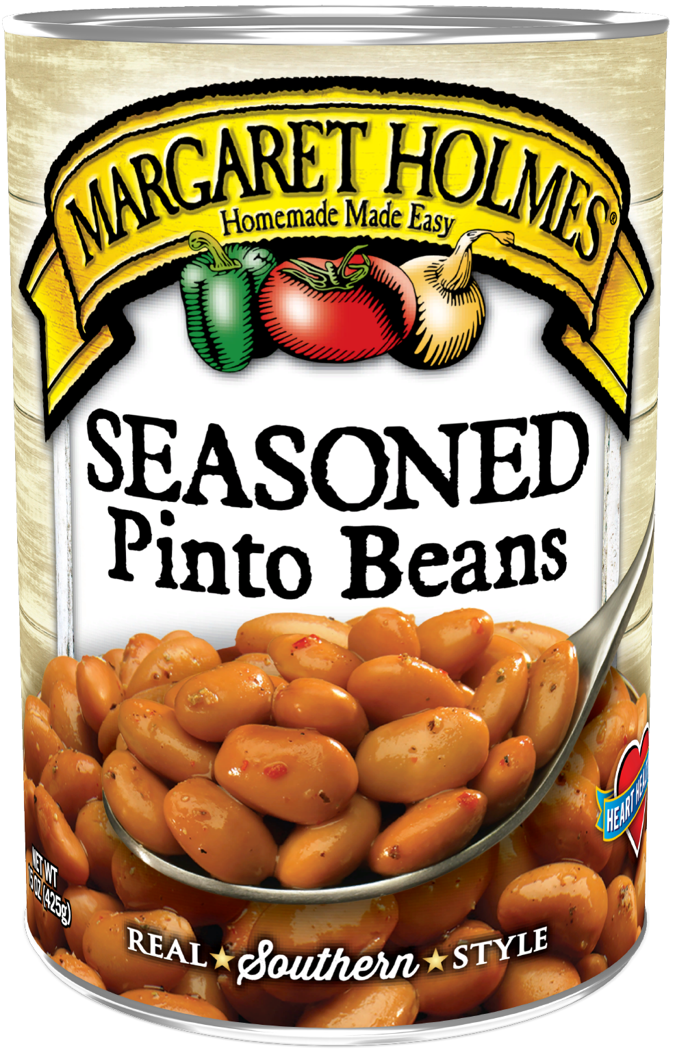 11953L_MH Seas Pinto Beans_TL-F_website Can of Margaret Holmes Seasoned Pinto Beans