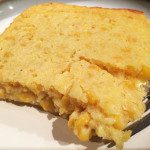 Buttered Corn Casserole - Sliced