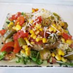 Turkey Patties with Tomatoes, Okra & Corn